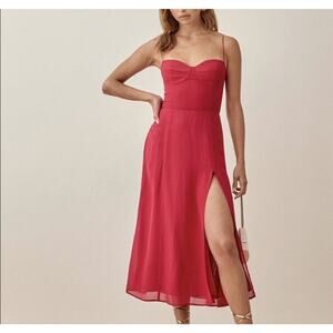 Reformation Juliette Dress Magenta Pink Size US 0